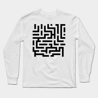 Simple Labyrinth Pattern Long Sleeve T-Shirt